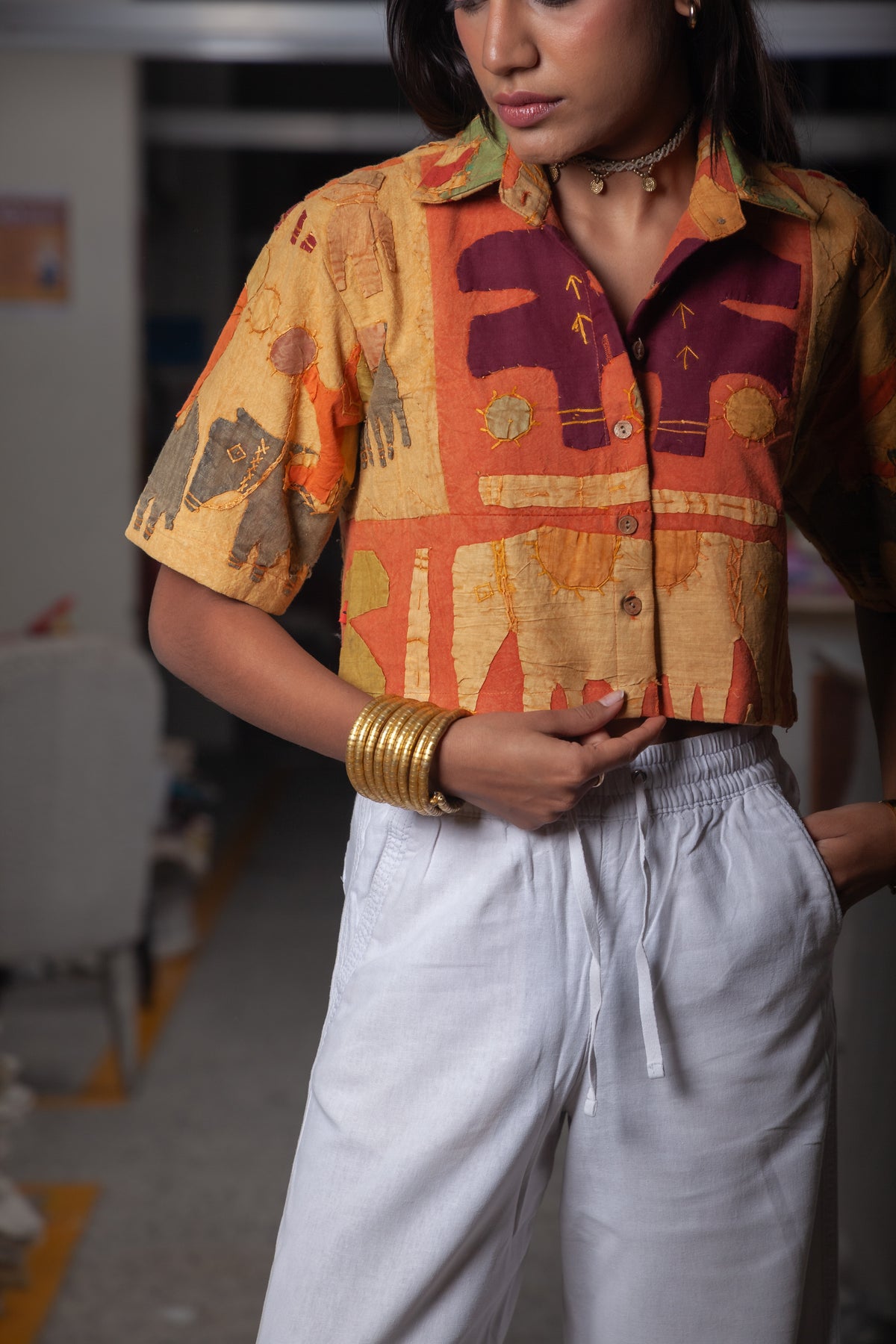 Sunset Crop Shirt