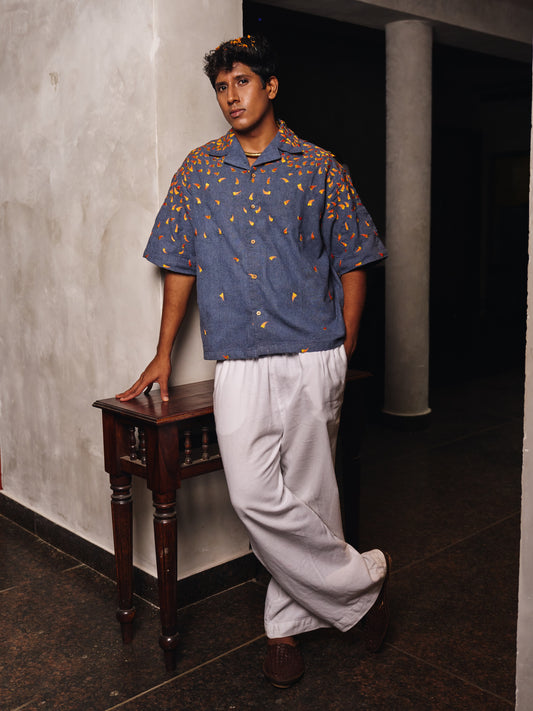 Genda Barsaat Shirt/Embroidered